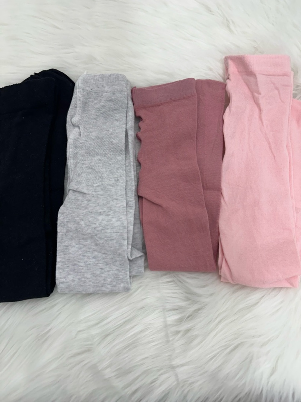 H&M Toddler Tight Set - Black, Gray, Mauve, Light Pink